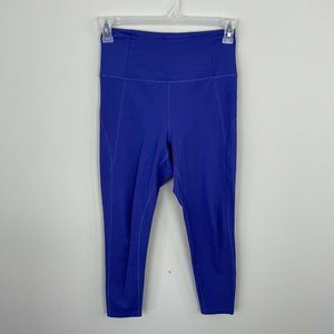 Girlfriend Collective Women's Size M Purple 7/8 High Rise Compressive Leggings